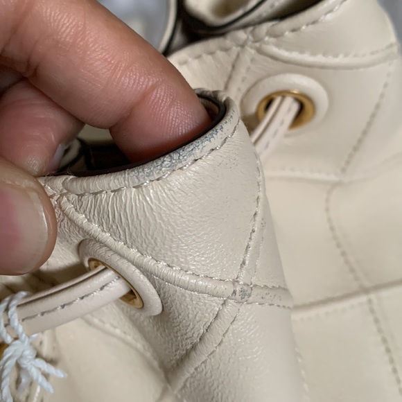 Tory Burch Mini Fleming soft bucket bag New Cream - Picture 14 of 17